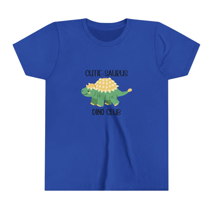 Ankylosaurus Cutie Saurus Dino Club Green - Black Graphic - Unisex Jersey Short Sleeve Tee Super Comfy Dino T-Shirt Gift