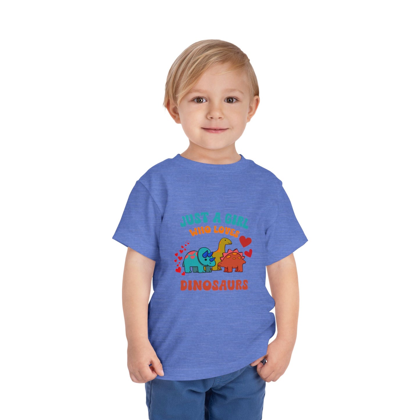Just a Girl Who Loves Dinosaurs Toddler Size T-Shirt Stem children who Love Dinosaurs Tshirts