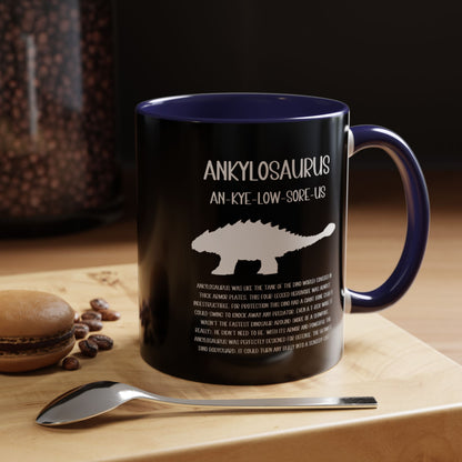 Ankylosaurus Mug with Detailed White Graphic Amazing Gift for the Dino Lovers in your life