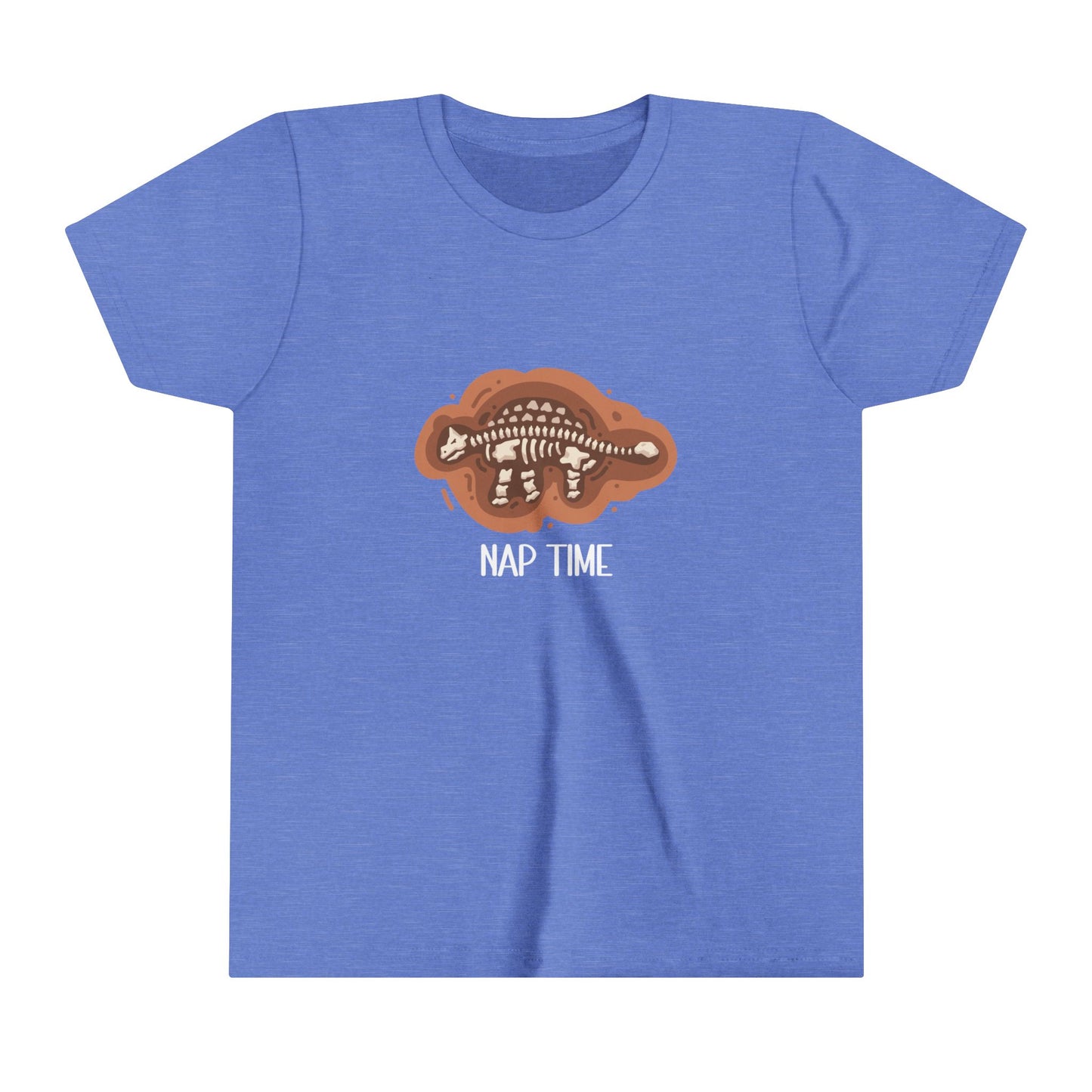 Youth Ankylosaurus Nap Time Graphic - Unisex Jersey Short Sleeve Tee Super Comfy Dino T-Shirt Gift