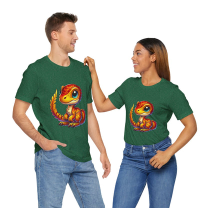 Adorable Velociraptor - Unisex Jersey Short Sleeve Tee Super Comfy Dino T-Shirt Gift