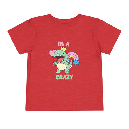 Crazy Cretaceous Cutie Toddler Size T-Shirt for kids who love dinosaurs