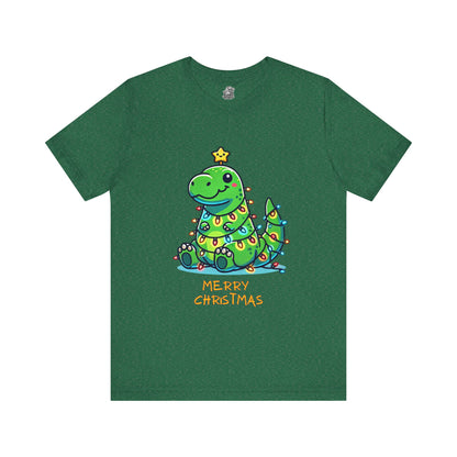 Merry Christmas - Tree Rex Jerry - Unisex Jersey Short Sleeve Tee Super Comfy Dino T-Shirt Gift