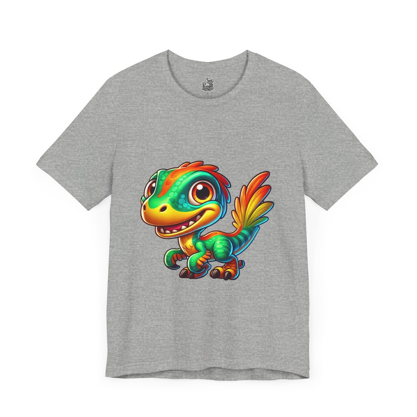 Smiley Velociraptor- Unisex Jersey Short Sleeve Tee Super Comfy Dino T-Shirt Gift