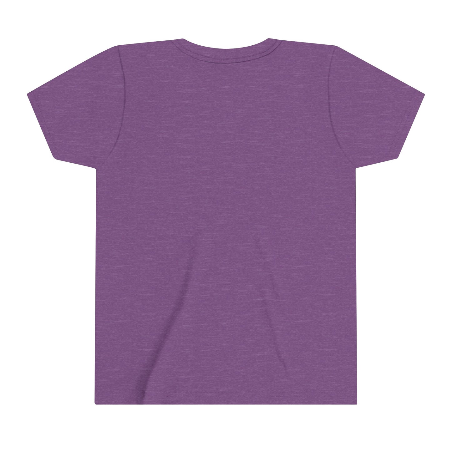 Youth Fierce & Fabulous Velociraptor Tee – Bold Stripes & a Pop of Purple! 🦖💜🌌 - Unisex Jersey Short Sleeve Tee Super Comfy Dino T-Shirt Gift