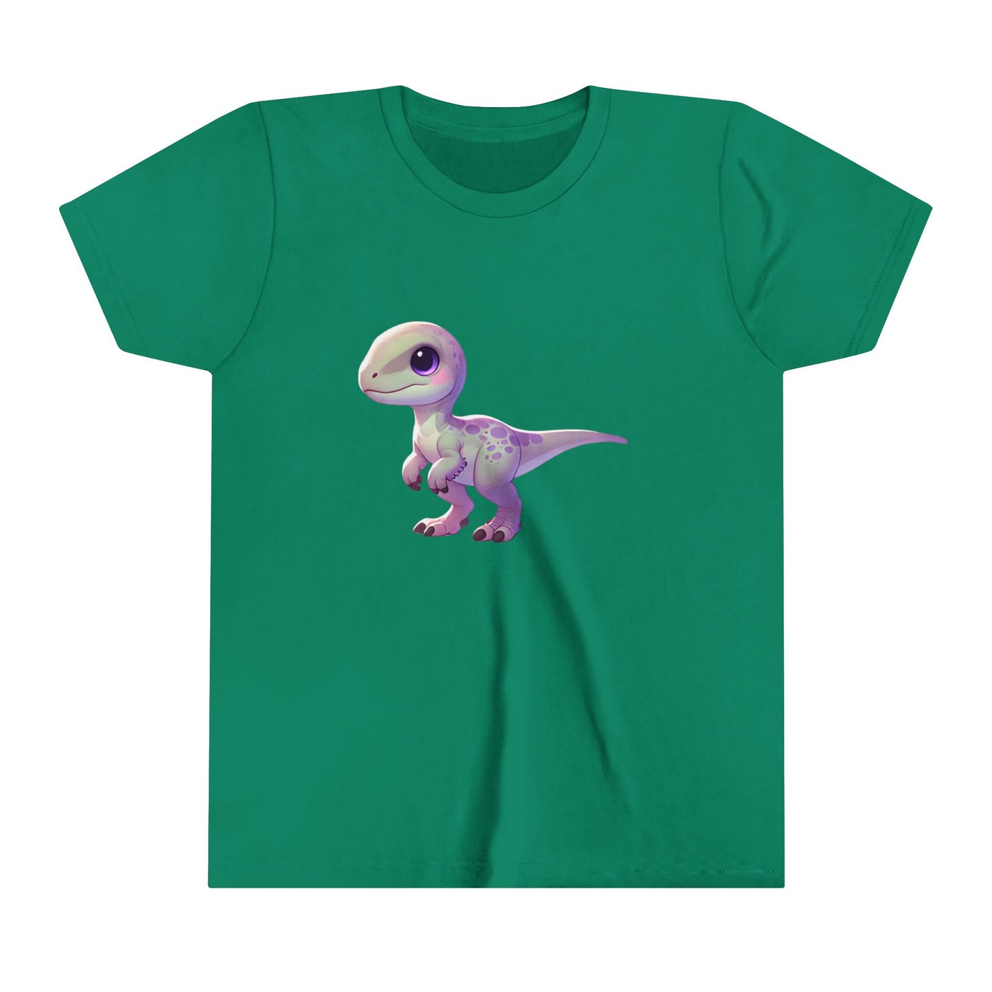 Youth Pastel Baby Velociraptor Tee – Soft & Sweet Dino Style in Lavender! 🦖💜🌸 - Unisex Jersey Short Sleeve Tee Super Comfy Dino T-Shirt Gift