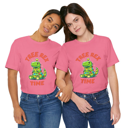 Tree Rex Time Christmas Martin - Unisex Jersey Short Sleeve Tee Super Comfy Dino T-Shirt Gift