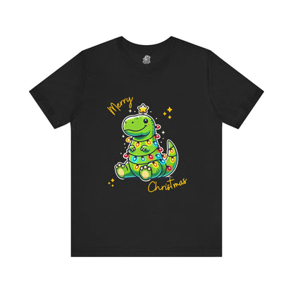 Tree Rex Merry Christmas Martin - Unisex Jersey Short Sleeve Tee Super Comfy Dino T-Shirt Gift