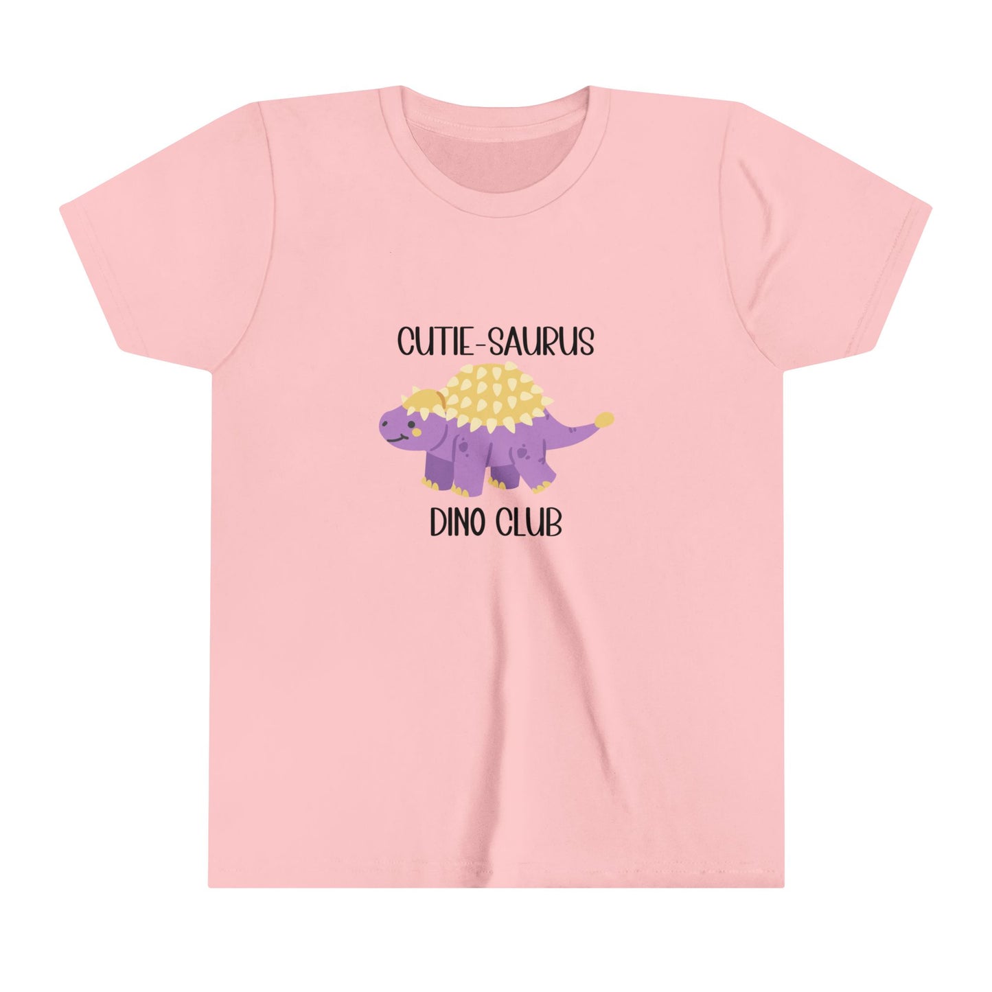 Ankylosaurus Cutie Saurus Dino Club Purple - Black Graphic - Unisex Jersey Short Sleeve Tee Super Comfy Dino T-Shirt Gift