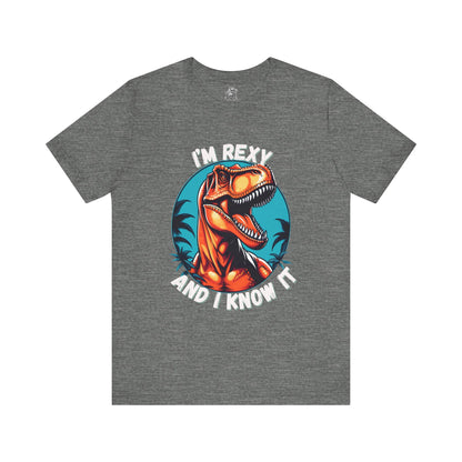 I’m Rexy and I Know It Unisex T-Shirt – Bold & Fun T-Rex Design for Dinosaur Fans Moden Style