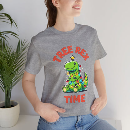 Tree Rex Time Christmas Martin - Unisex Jersey Short Sleeve Tee Super Comfy Dino T-Shirt Gift