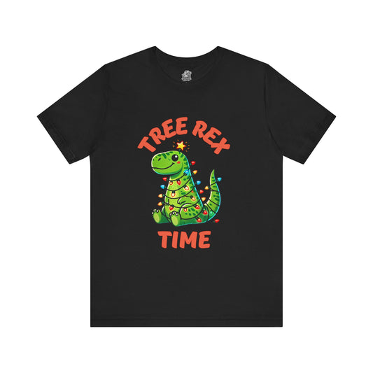 Tree Rex Time Christmas Devan - Unisex Jersey Short Sleeve Tee Super Comfy Dino T-Shirt Gift