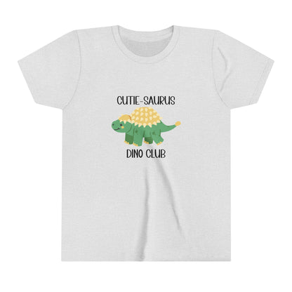 Ankylosaurus Cutie Saurus Dino Club Green - Black Graphic - Unisex Jersey Short Sleeve Tee Super Comfy Dino T-Shirt Gift