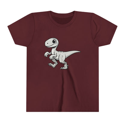 Retro Black and White – Unleash Your Inner Dino Explorer with Fierce Style! 🦖 - Unisex Jersey Short Sleeve Tee Super Comfy Dino T-Shirt Gift