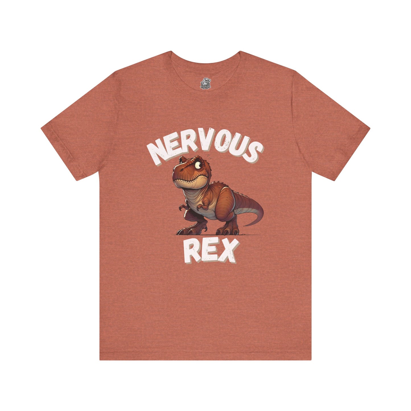 Tough and Nervous Rex Unisex T-Shirt – Funny & Adorable Unisex Dino Tee for Every Occasion