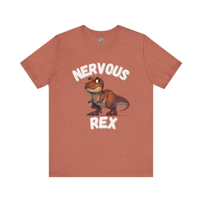 Tough and Nervous Rex Unisex T-Shirt – Funny & Adorable Unisex Dino Tee for Every Occasion