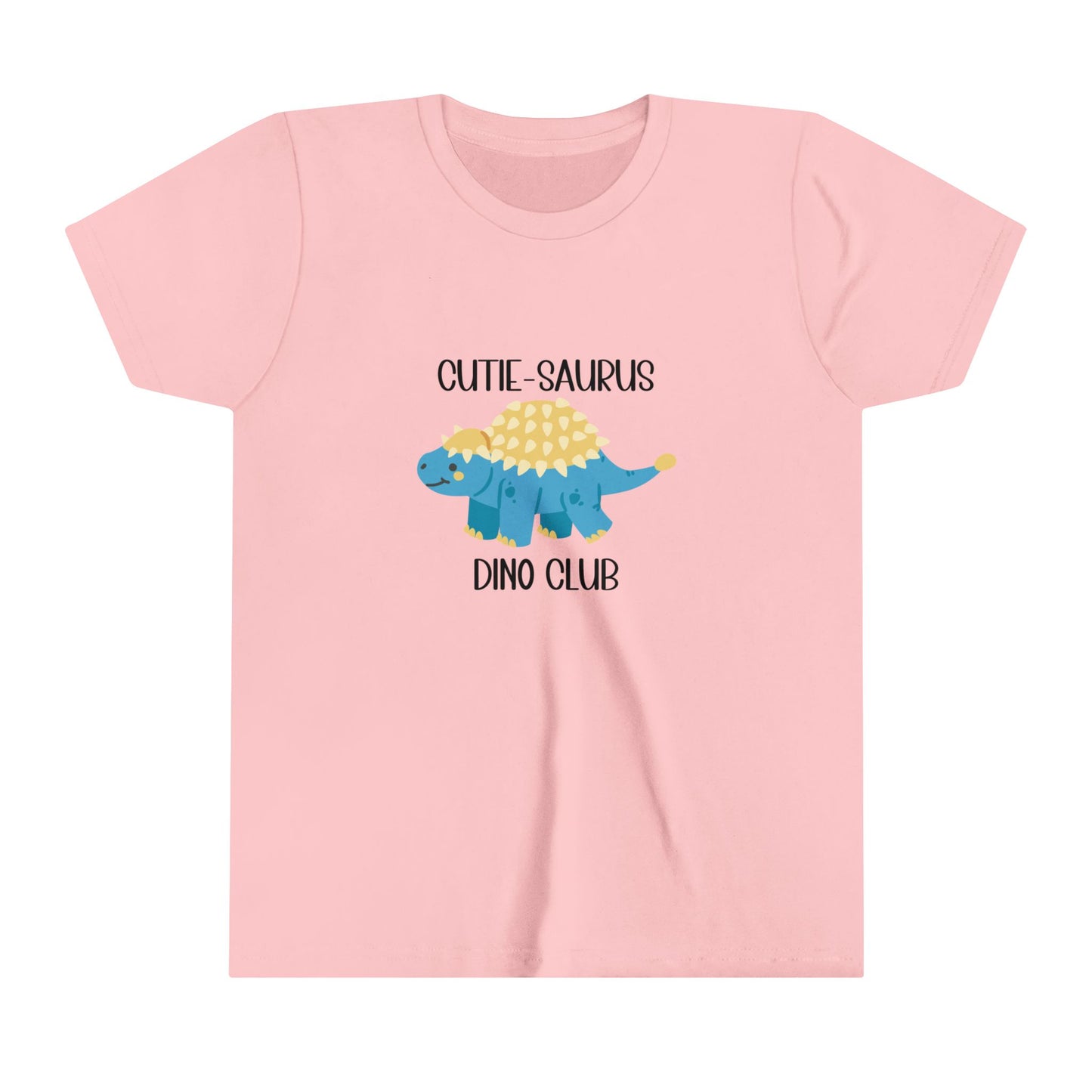 Youth Ankylosaurus Cutie Saurus Dino Club Blue - Black Graphic - Unisex Jersey Short Sleeve Tee Super Comfy Dino T-Shirt Gift