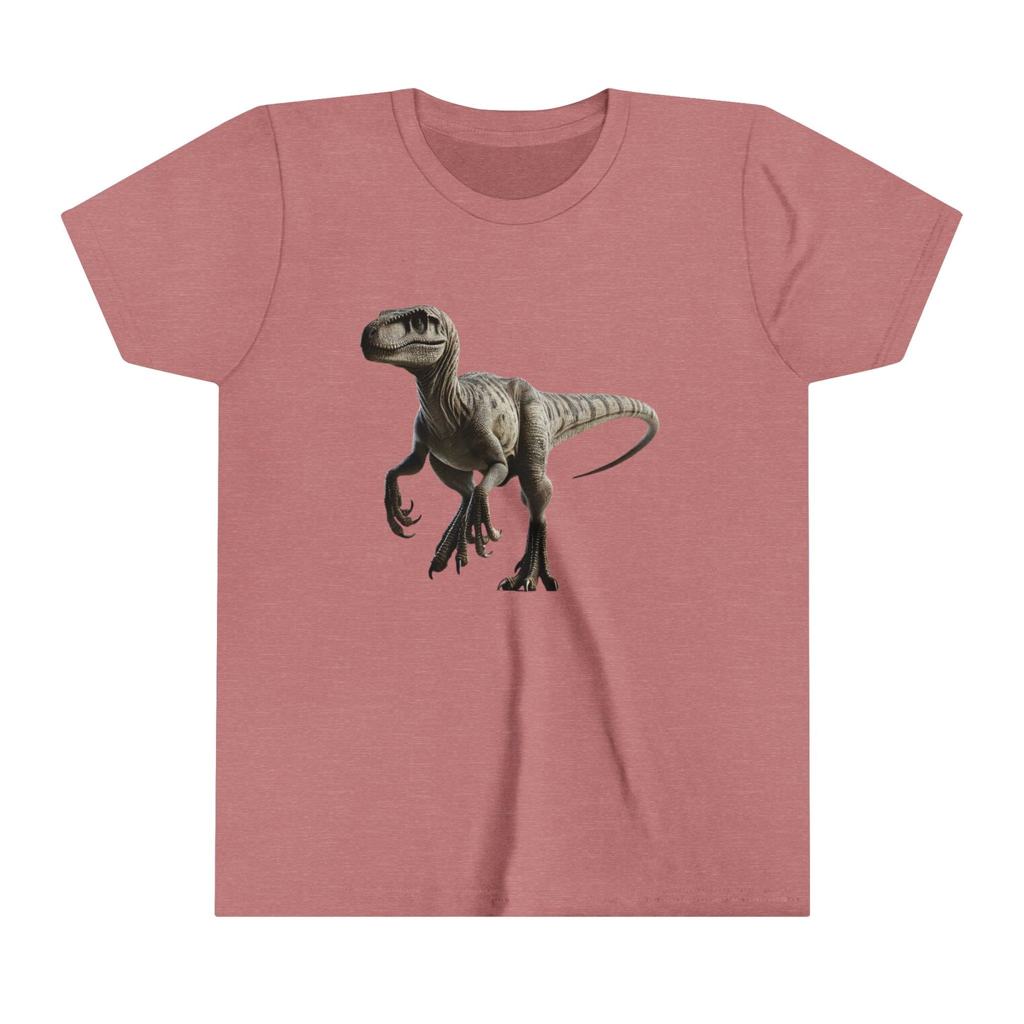 Youth Realistic Velociraptor T-Shirt – Fierce Style for Dinosaur Enthusiasts 🦖 - Unisex Jersey Short Sleeve Tee Super Comfy Dino T-Shirt Gift