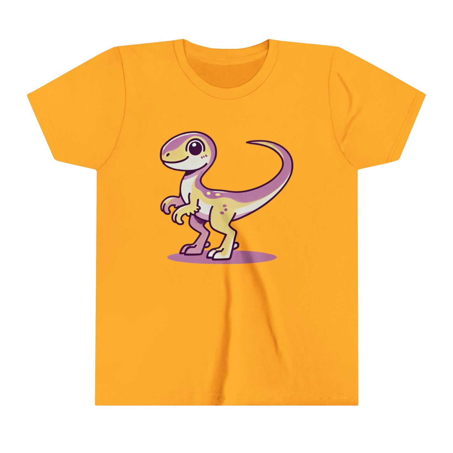 Youth Cute Purple Dino T-Shirt – Perfect for Kids Who Love Dinosaurs! 🦕💜 - Unisex Jersey Short Sleeve Tee Super Comfy Dino T-Shirt Gift