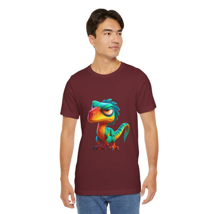 Nope Velociraptor- Unisex Jersey Short Sleeve Tee Super Comfy Dino T-Shirt Gift