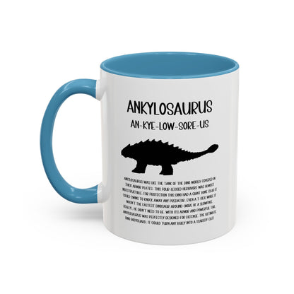 Ankylosaurus Mug with Detailed Black Graphic Amazing Gift for the Dino Lovers in your life