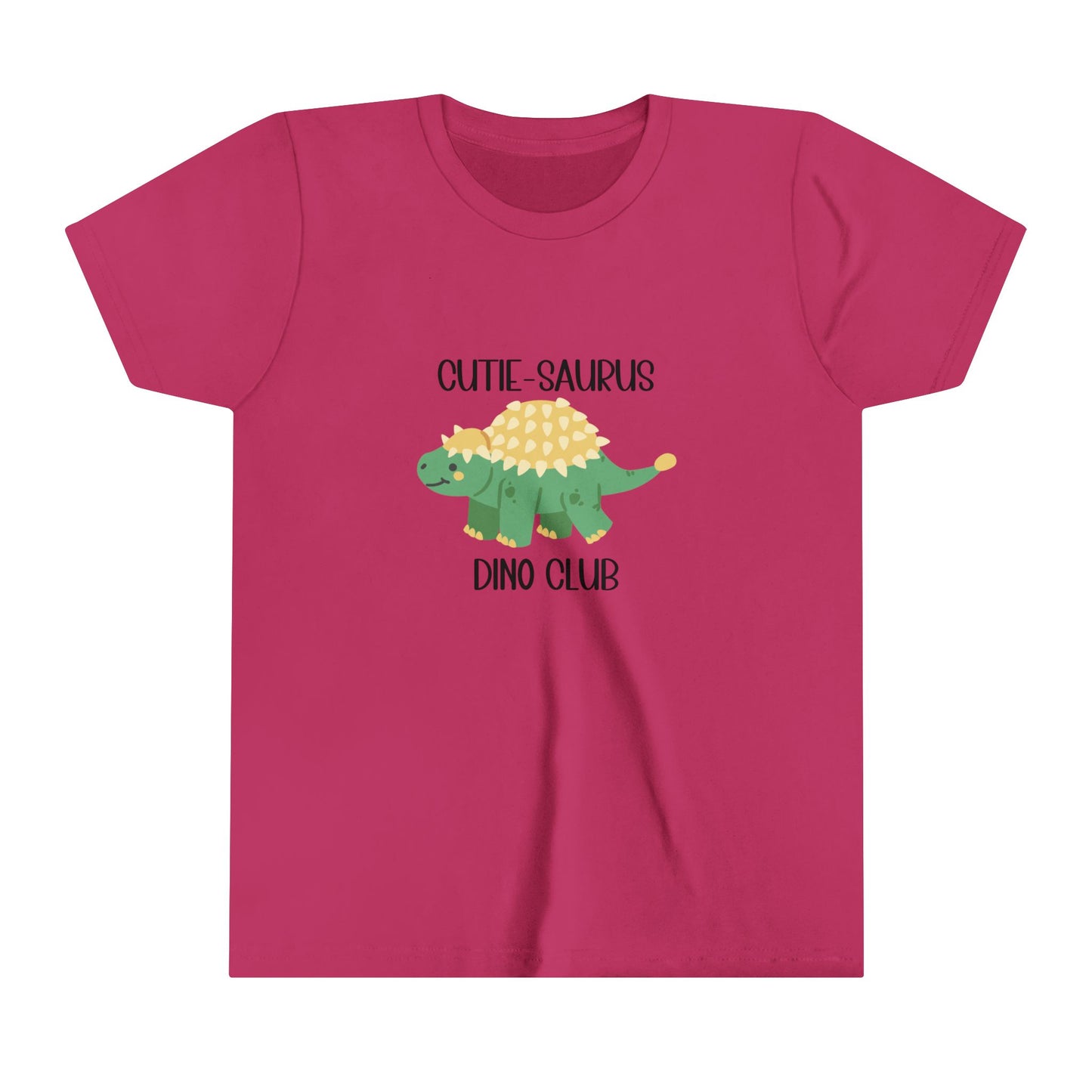 Ankylosaurus Cutie Saurus Dino Club Green - Black Graphic - Unisex Jersey Short Sleeve Tee Super Comfy Dino T-Shirt Gift