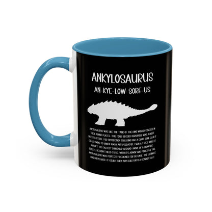 Ankylosaurus Mug with Detailed White Graphic Amazing Gift for the Dino Lovers in your life