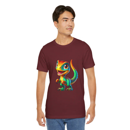 Cutie Raptor- Unisex Jersey Short Sleeve Tee Super Comfy Dino T-Shirt Gift