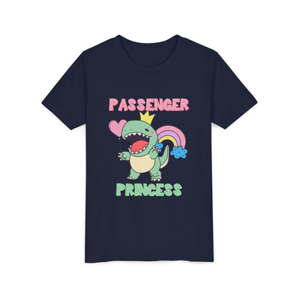 Passenger Princess Rex Youth Size T-Shirt for kids who love dinosaurs
