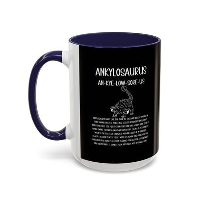 Defensive Ankylosaurus Mug with Detailed White Graphic Amazing Gift for the Dino Lovers in your life