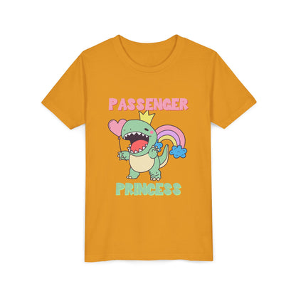 Passenger Princess Rex Youth Size T-Shirt for kids who love dinosaurs
