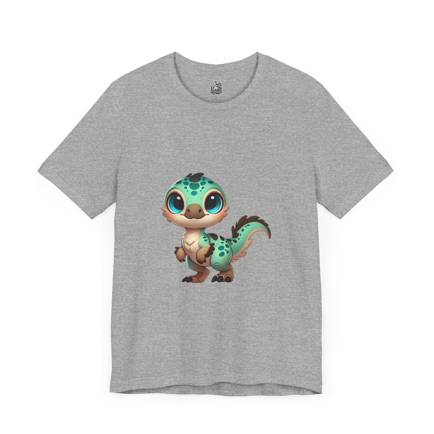 Adorable Baby Velociraptor Tee – Cuteness Overload for Dino Lovers! 🦖💚✨ - Unisex Jersey Short Sleeve Tee Super Comfy Dino T-Shirt Gift