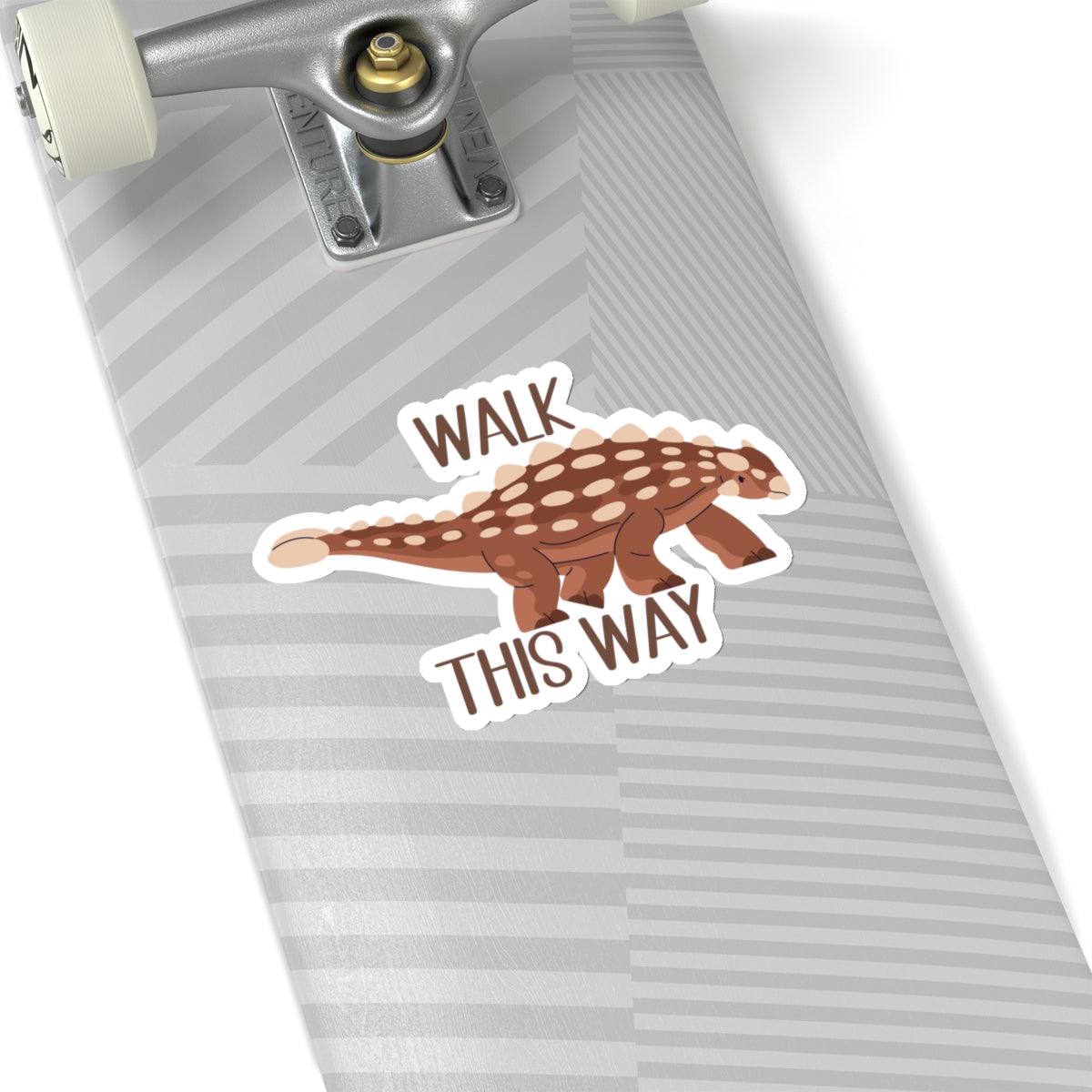 Walk This Way - Ankylosaurus - Amazing Kiss-Cut Sticker Gift to dino decorate any surface