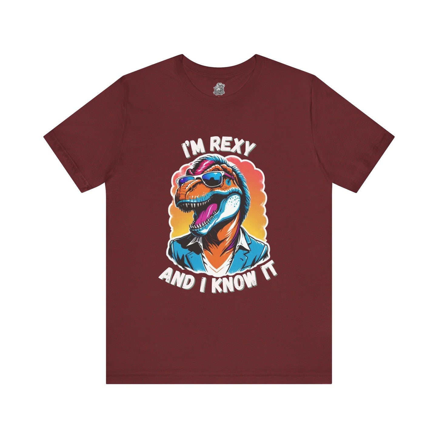 Swagger Rex – I’m Rexy and I Know It Unisex T-Shirt with Cool Sunglasses & Retro Style