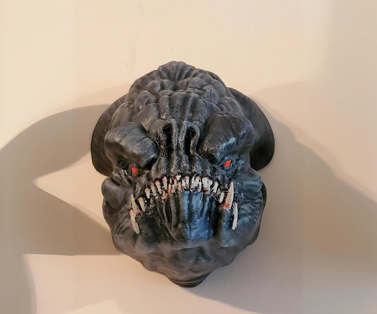 Dark Series Rancor Head Wall Mount - Unique Sci-Fi Home Decor for Star Wars Fan - Cool Gift for Geeks & Nerds